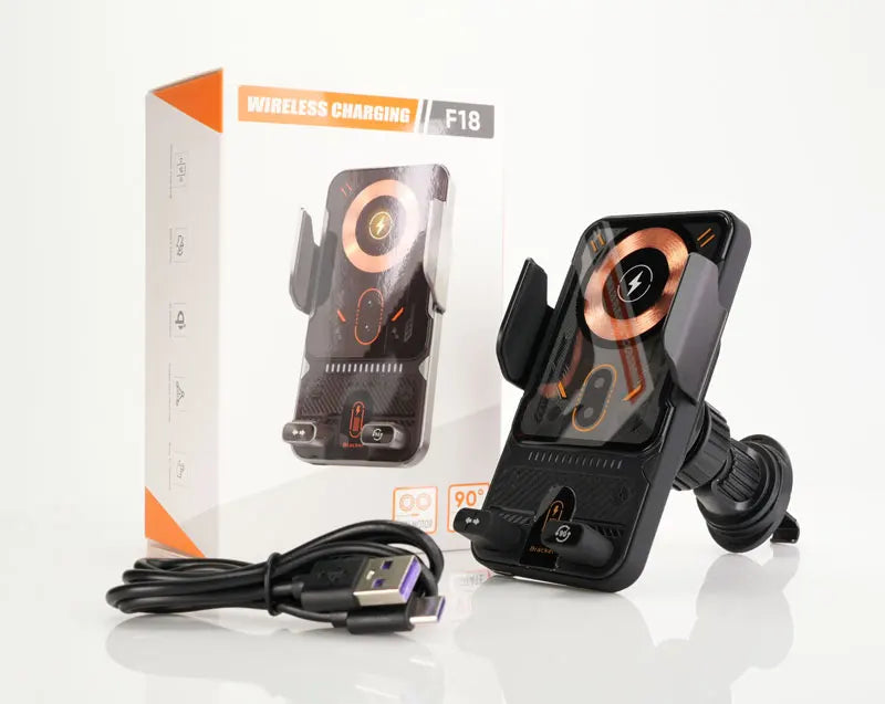 Car Phone Holder Vent 15W Fast Qi Wireless Charging Smart Sensing Car Phone charger cradle Infrared Induction Car phone Mount